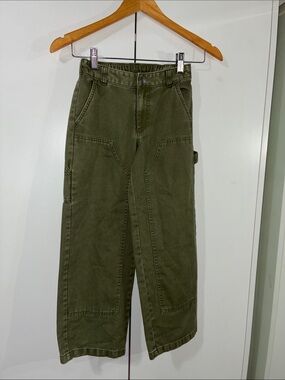 Art Class 8 Girl Kid Olive Green Utility Pants Wide Leg